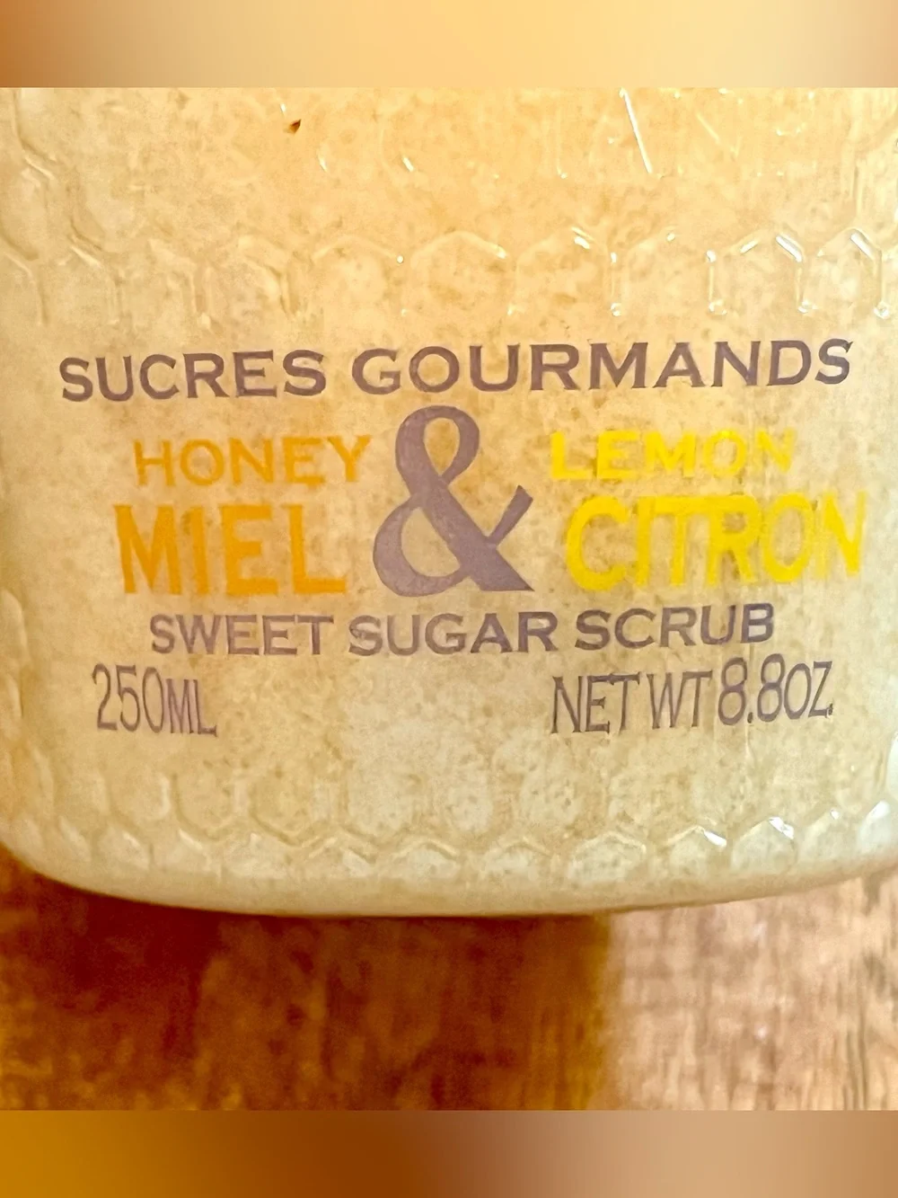 L'occitane Honey Miel & Lemon Citron Sweet Sugar Body Scrub 8.8 Oz DISCONTINUED